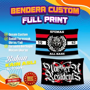 Cetak Bendera Kain Full print, Bendera Sound System, Bendera Ultras, Bendera Sholawat