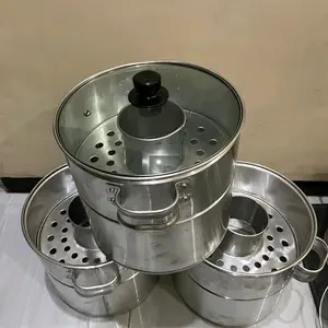 dandang bakso mini aluminium 26cm 24cm