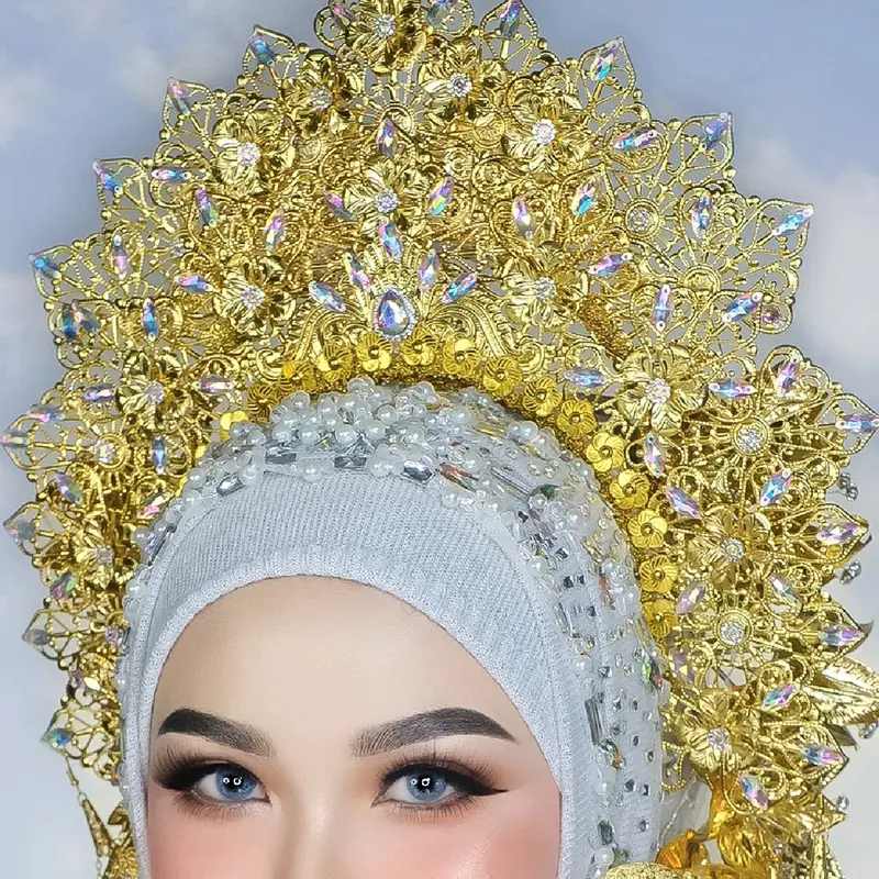 Bando sunting Mahkota emas Pelapisan Logam (PO) 1