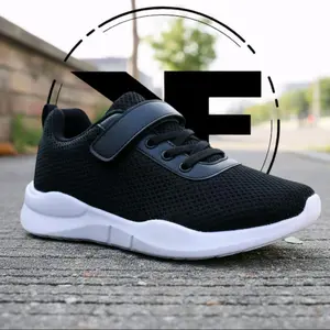 Sepatu Sneakers Anak Laki-laki Perempuan korean Style Terbaru Sepatu Sekolah Hitam Anak Cewek Cowok SD size 31 sampai 35 unisex sport Fashion Sneaker Kids Casual Kasual trainer Olahraga