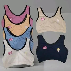 6 pcs Miniset Anak Perempuan Remaja SD SMP Polos sablon Bahan Katun Nyaman Bra miniset ABG