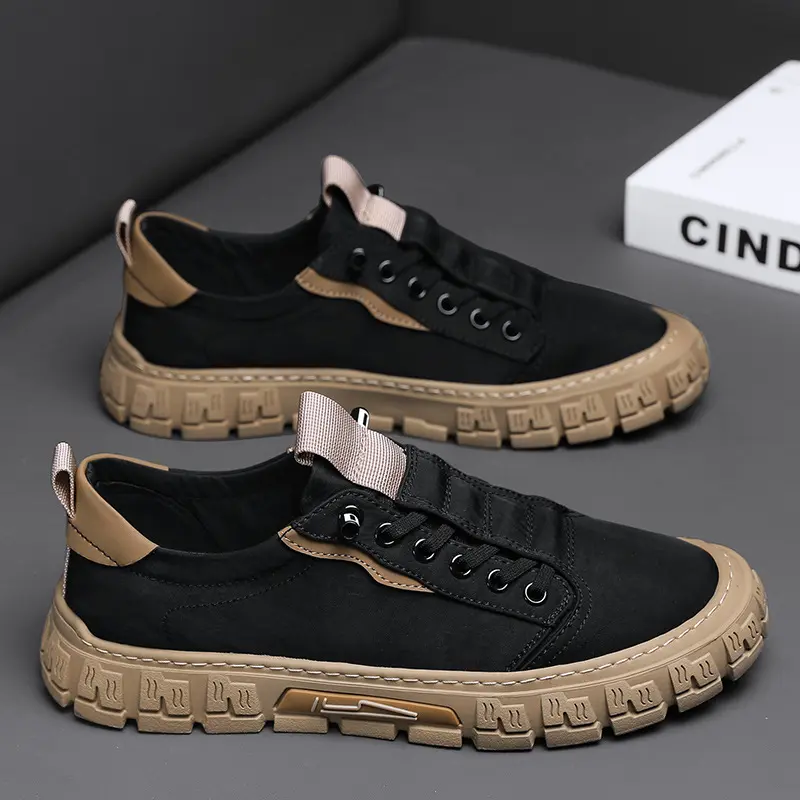 Sepatu Pria Original 2025 Casual Cowok Dewasa Untuk Sport Running Kuliah Sekolah Kasual Kerja Sneakers Hitam A10 8