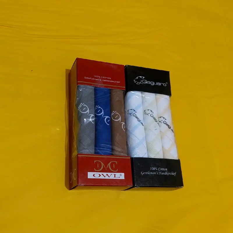 3pcs,6pcs Sapu Tangan Katun Bagus Pria Wanita Bahan Tebal dan Halus 3