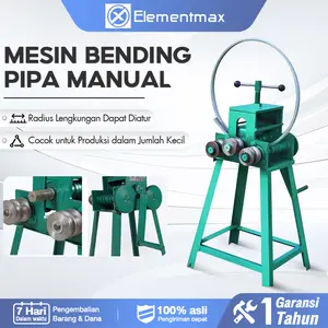 Mesin Bending Pipa Manual dengan Crank Tangan - Untuk Pipa Baja Stainless Steel, Bundar dan Kotak