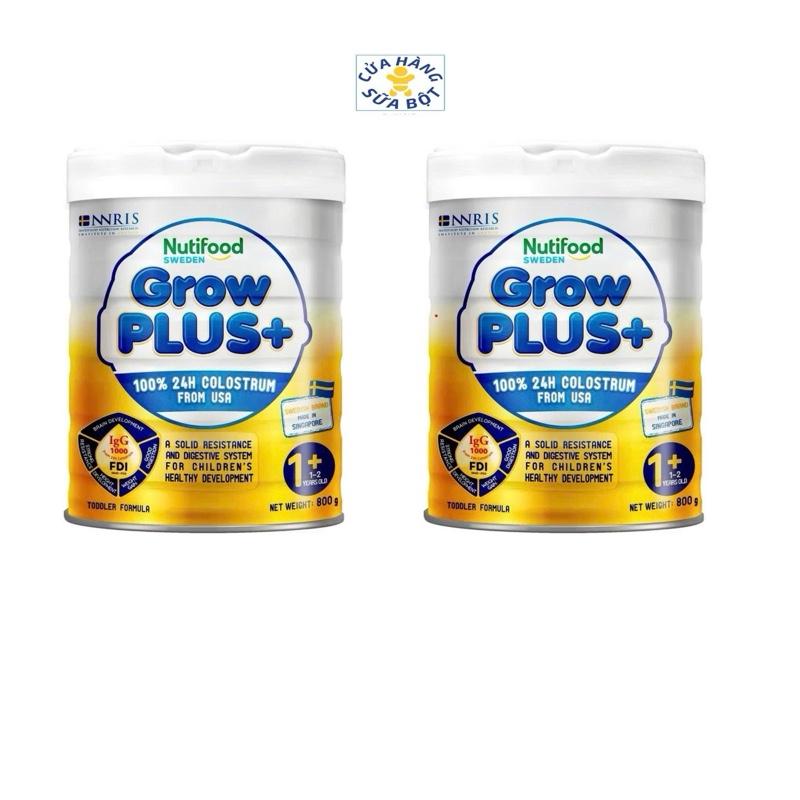 2 hộp sữa Grow Plus Vàng 800g 1+ date mới chính hãng