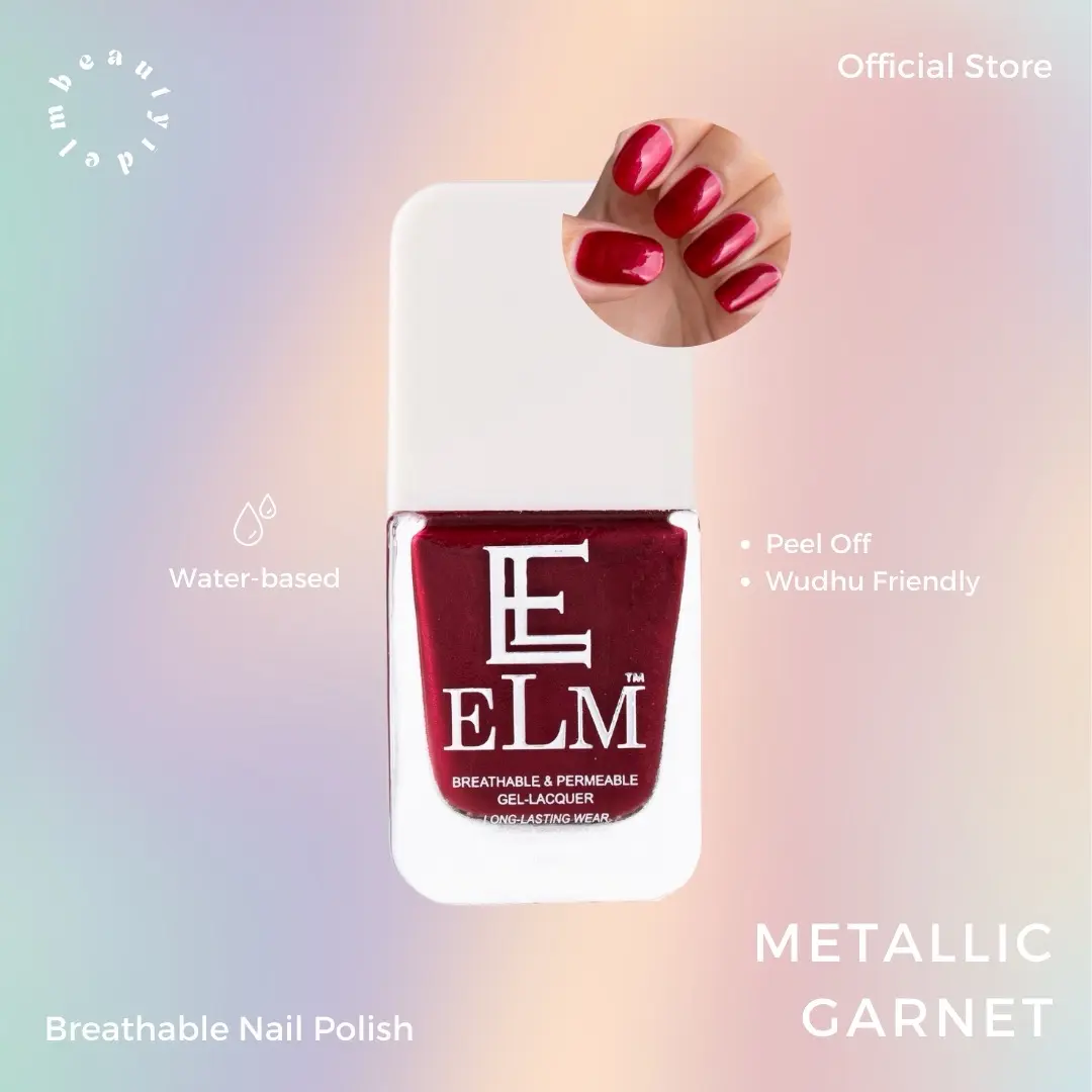 ELM BEAUTY - Nail Polish - Metallic Garnet