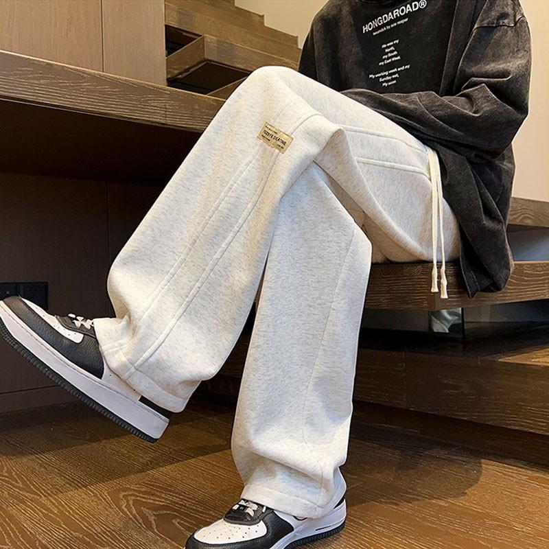  Quần ống rộng dáng suông unisex nam nữ cao cấp logo GARMEN Quần thể thao chất vải nỉ cotton dày chống nhăn không xù 