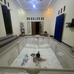 [COD]Pagar Bayi Bermain Playpen Anak 200x200cm Mandi Bola Aman Kokoh Mudah Dipasang Kolam Bermain Lipat Besar Pembatas Kasur Untuk Bayi Balita Rumah Hadiah Anak Playground Indoor