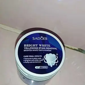 Bubuk Teeth Whitening teeth whitening pemutih gigi permanen bpom 100% original / Pemutih Gigi Kuning dan Menghilangkan Karang Gigi
