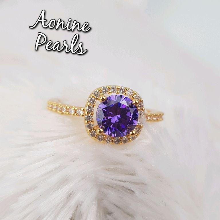 Cincin Batu Zirconia Merah 1