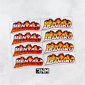 STICKER SET PACK RACING MENYALA ABANGKU VIRAL