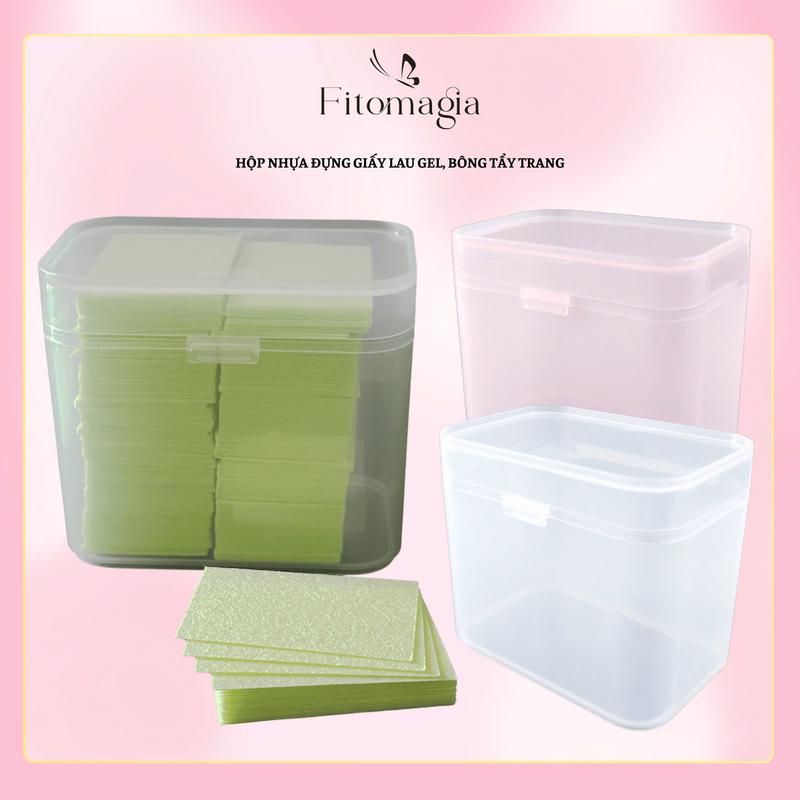 SALE Hộp Đựng Trong Suốt - Hộp đựng Giấy Lau Gel Bông Tẩy Trang Chuyên Dụng Màu Ngẫu Nhiên
