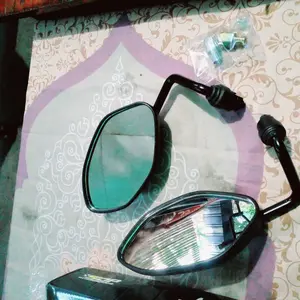 BEAT X1 - Kaca Spion Assy Beat Tangkai Model Yamaha 125 Z X1 Thailand Vario Beat Nmax Aerox Fiz R Pcx Mio Jupiter Mx King Supra Adaptor Baut Cembung Motorcycle