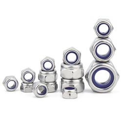 IMScrews M10 X 1.5 Locknuts – 304 Stainless Steel, DIN980M, Pack Of 5 – Self-Locking For High Vibration