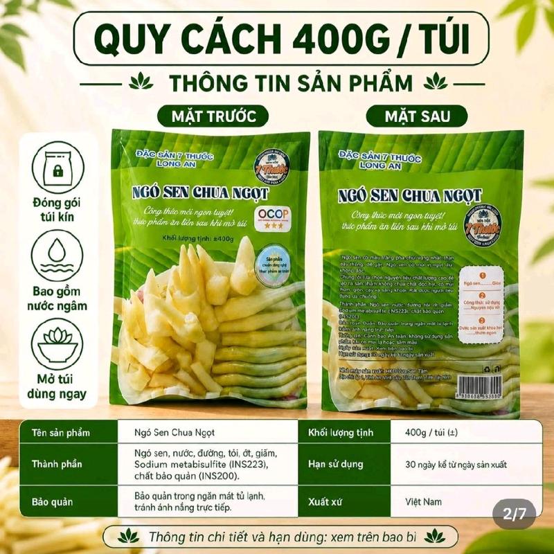 Đầu và Thân Ngó Sen Chua Ngọt Ăn Liền Giòn Sật, Vị Hài Hòa Giải Ngán, Món Ăn…