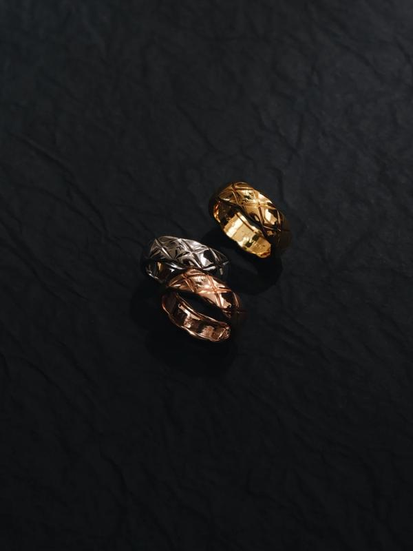 coco ring crush narrow wide version ring gold plated diamond - TikTok ...