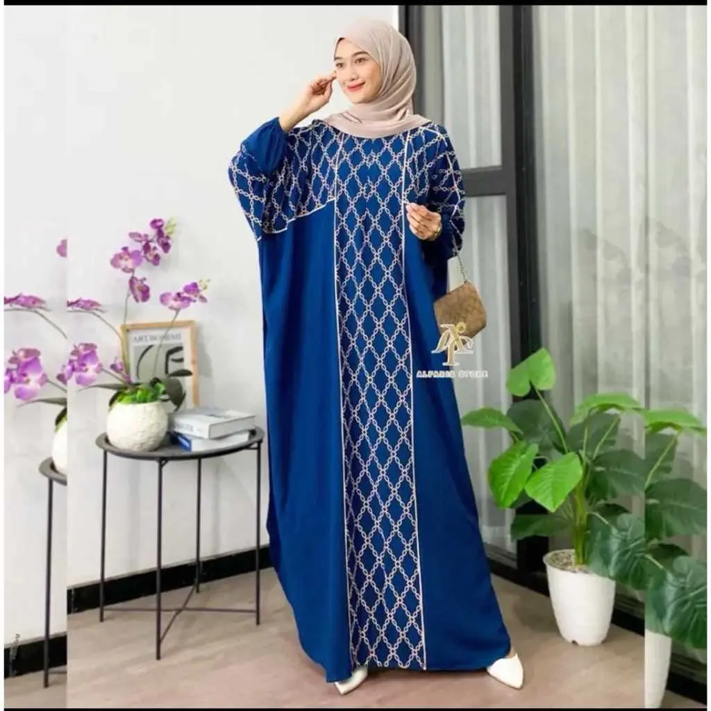 Daster Kaftan Terbaru Kaftan Arafah Gamis Abaya Kekinian Bahan Rayon Nyaman Simple Mewah - Muslim Dress