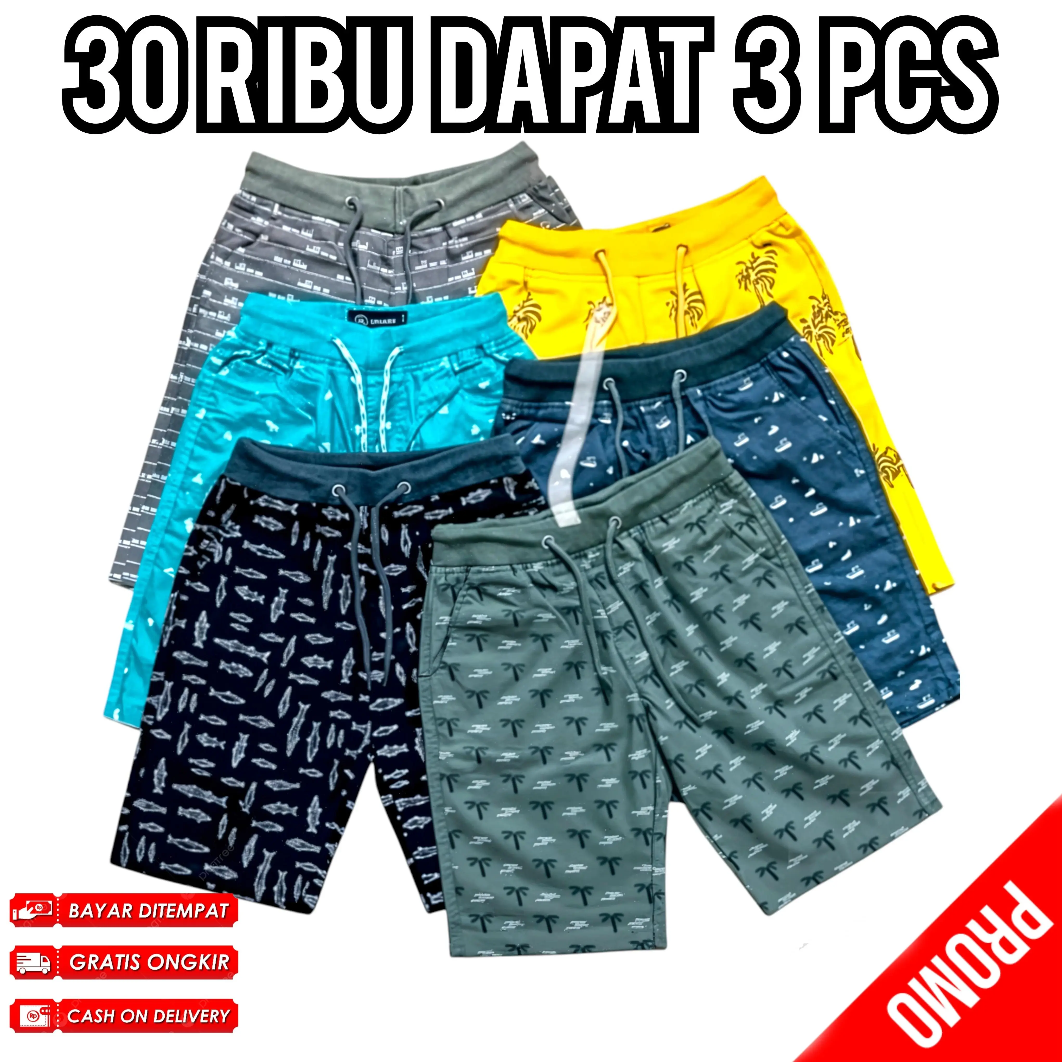 Paket Celana Anak 30 dapat 5 pcs Celana Pendek Anak Motif / Celana Anak Chino Motif Usia 3-12 tahun Katun