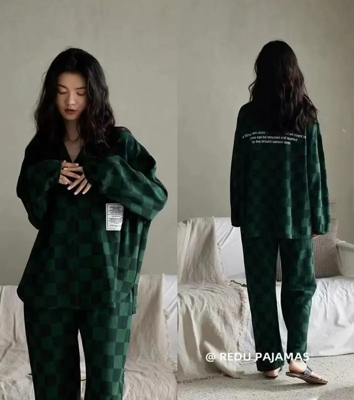 Baju tidur wanita lengan panjang celana panjang/ piyama wanita kekinian /piyama terpopuler Kaos 8