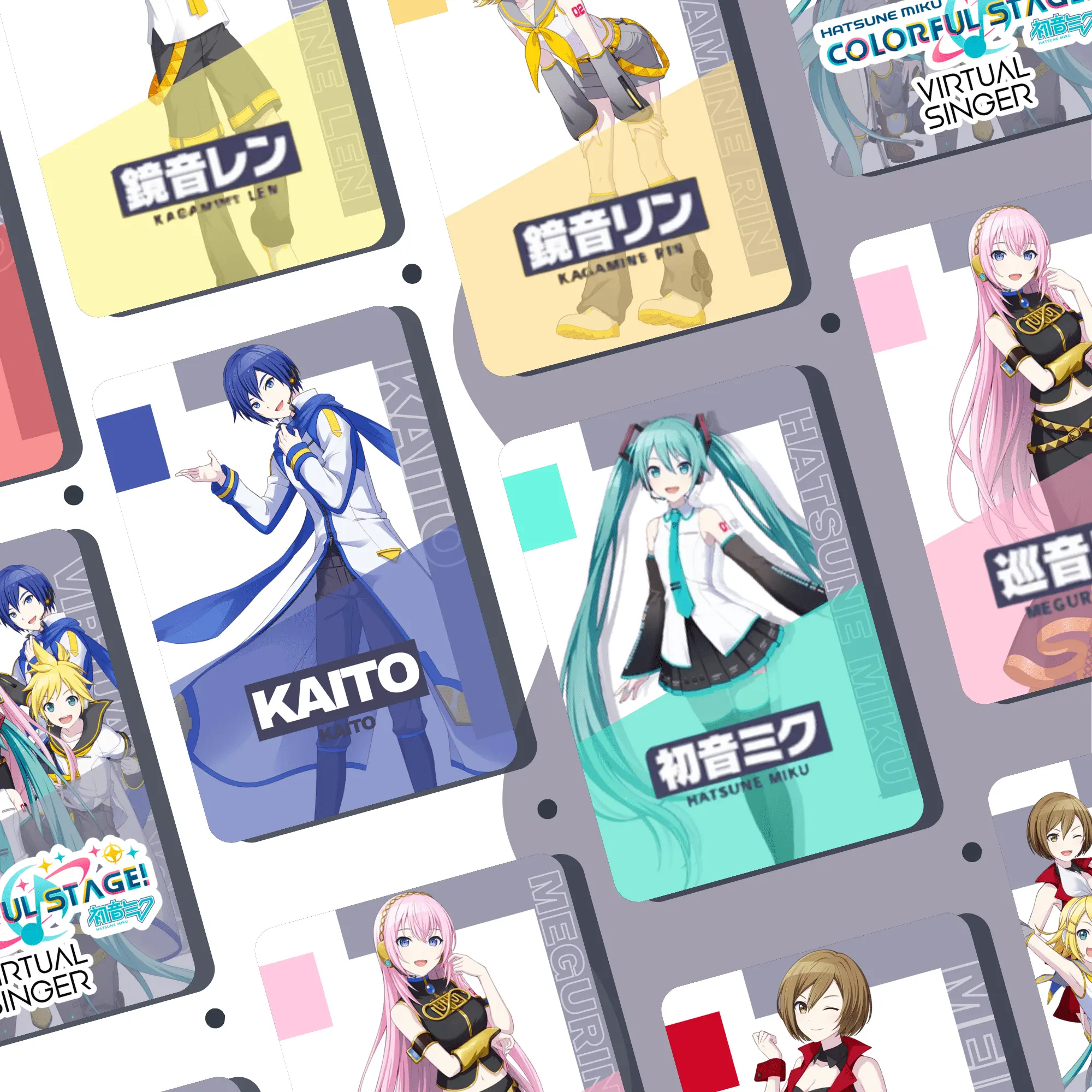 PHOTOCARD ANIME RYTHYM GAME: Project Sekai Ft. Hatsune Miku | Ver. VIRTUAL SINGER Profile Cards| GLOSSY DOUBLE-SIDED |