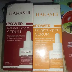 (REAL 10% NIACINAMIDE) HANASUI Power Serum - Cerah Glowing & Cegah Kerutan (Retinol Expert, Bright Expert, Peeling, Acne, Post Acne, Minipore, Bakuchiol, Bright, & Barrier) No Alcohol & Perfume