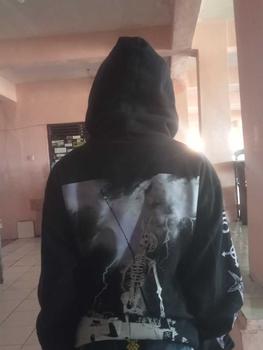 Product Review of MRJN - Black Hoodie Hollow fleece sweater from 🌝** 0
