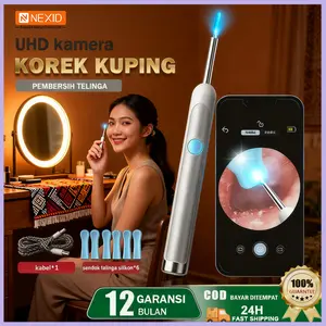 NEXID Korek Kuping Kamera Ultra HD Pembersih Telinga Dengan lampu Untuk Bayi LED WIFI Hubungkan APP Untuk Bayi