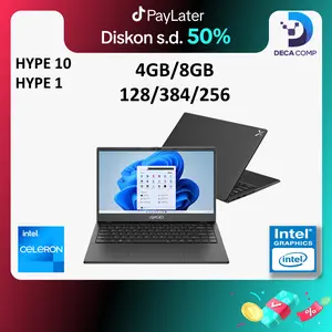 AXIOO HYPE 10/HYPE 1 Celeron N4020 4GB/8GB 128GB/256GB/384GB DOS/WIN 11 14.0