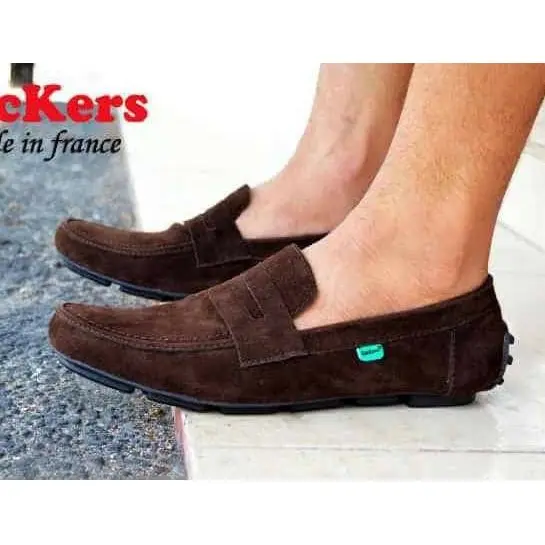 Sepatu Slop Pria Kickers Javlin Casual Formal Kerja Kuliah Santai Slip On 7