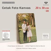 Gambar Bingkaicanvas Cetak Foto Kanvas 20x30cm 8R + Spanram Kayu Frameless Gantungan Desain Revisi Gratis Garansi 100% Uang Kembali dari bingkaicanvas Kota Depok 1 Tokopedia