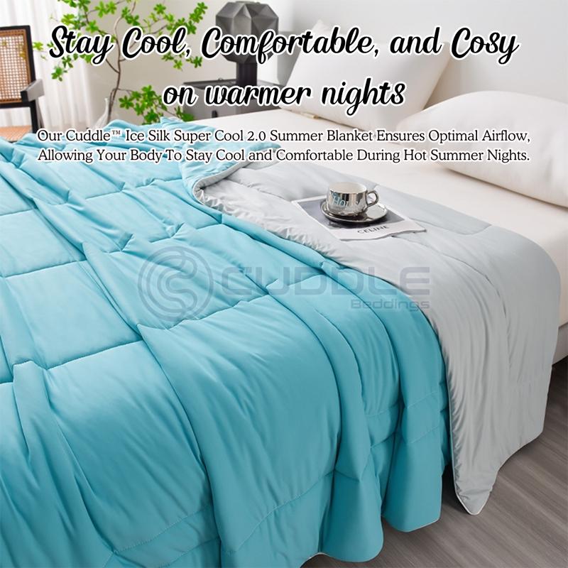 Product Introduction of Cuddle Ice Silk Super Cool 2.0 Summer Blanket / Super Cooling Icesilk Summer Blanket 18