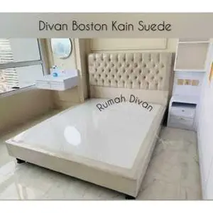 DIVAN DIPAN TEMPAT TIDUR HB BOSTON KAIN SUEDE / KANVAS (TANPA KASUR) BISA PILIH WARNA