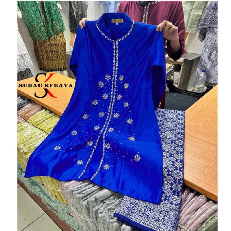 Setelan Taffeta Songket Modern Dan Elegan- Baju Kurung Kondangan Mewah Bridal Payet Modern Terbaru 2025 Dress Wanita Atasan Panjang Pesta Dewasa 5