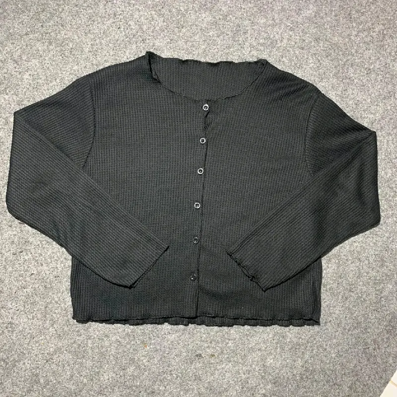 Cardigan Waffer Dan korean Style Rib Crop Top Wanita Lengan panjang Atasan wanita Cantik Tebal Dan premium 2