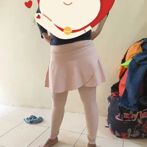 【Fongaly】2 in 1 black celana olahraga Wanita Rok Panjang ukuran besar High Waist Jumbo Polos Gym Fitness Yoga Running Sport Yoga Legging Skirt Celana plus size Rok Olahraga pants skirts Outdoor（Hitam Abu-abu Kakao Teh susu Kafein  ）