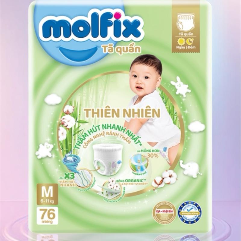 Bỉm quần Molfix siêu đại đủ size cho bé M76 L68 XL62 XXL56