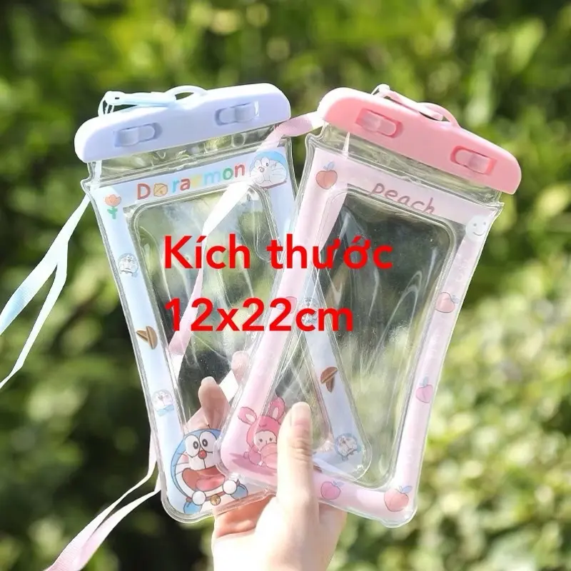 Túi Chống Nước Điện Thoại , Túi Bảo Vệ Điện Thoại Dưới Nước Đi Biển Đi Bơi Hoạt Hình Dễ Thương
