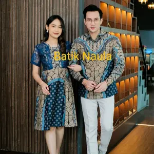 Batik Couple Motif SILVIANANDA BAJU PASANGAN Sarimbit Cewek Panjang Keluarga Seragam Dress