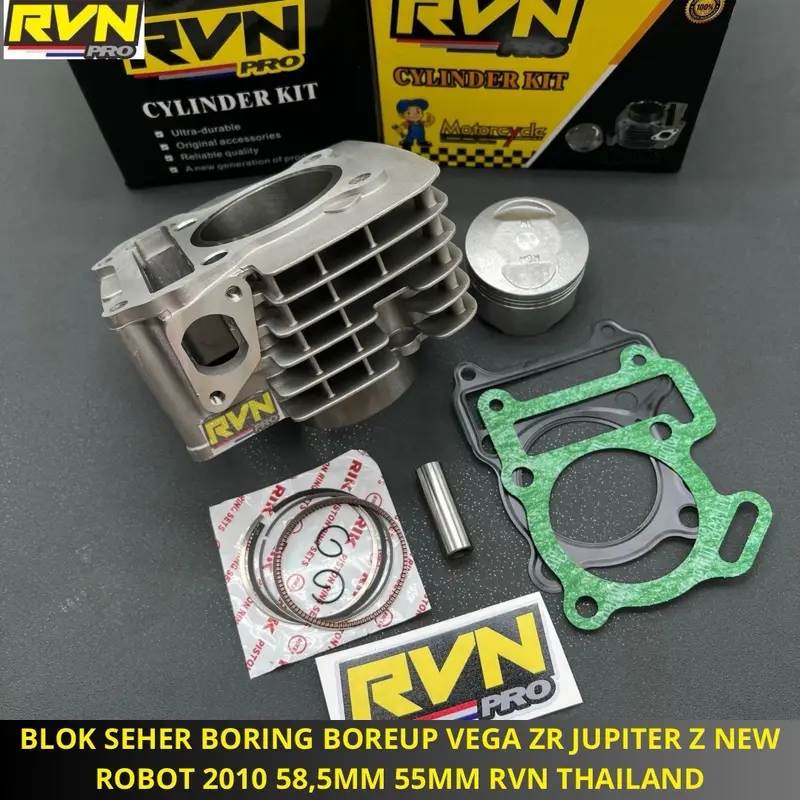 BLOK SEHER BORING BORE UP VEGA ZR VEGAZR JUPITER Z NEW ROBOT 2010 58,5MM 58 MM 55MM 55 MM RVN THAILAND 8