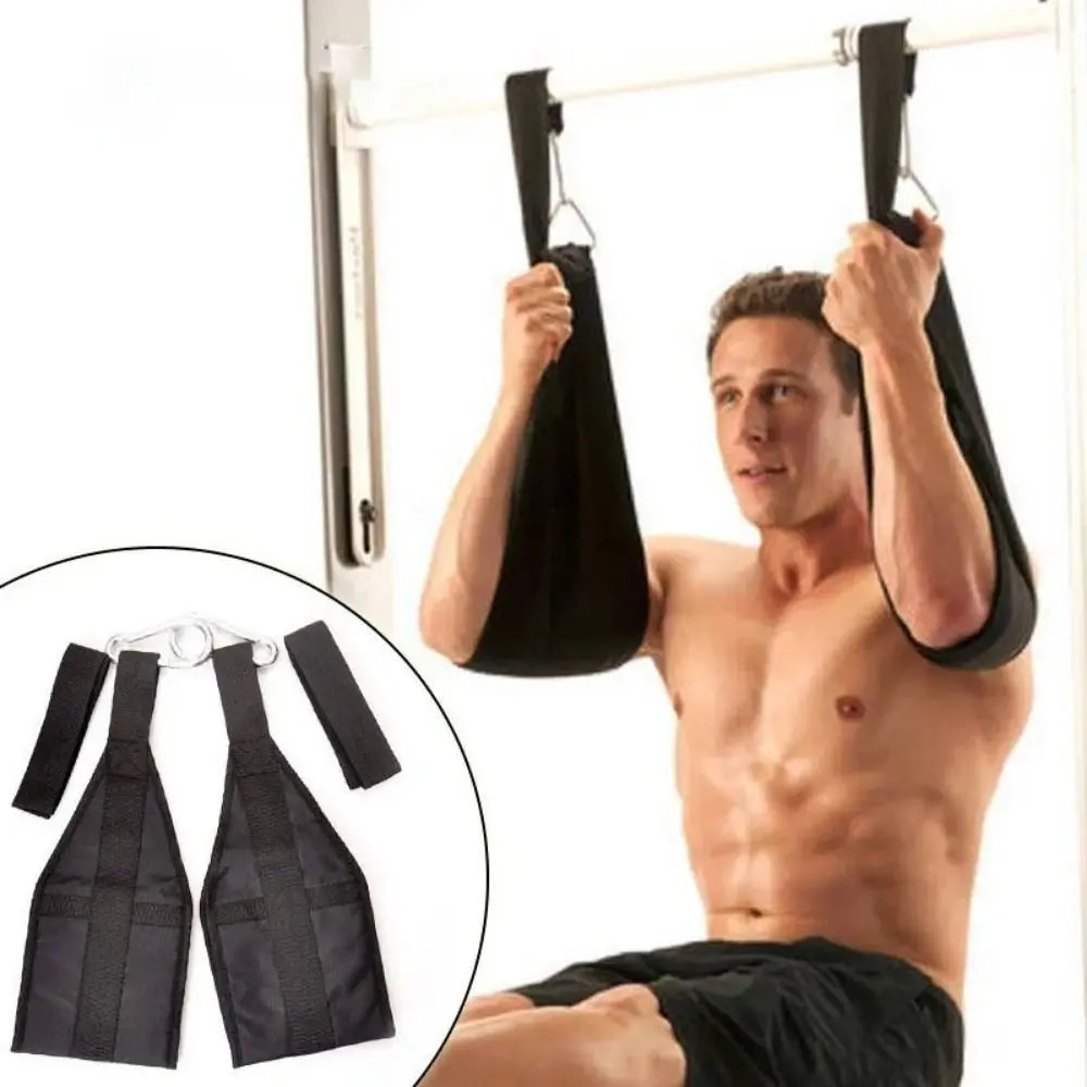 Dây Đai Treo Tập Luyện Tập Tạ Ab, Thiết Kế Treo, 2 Chiếc, Dây Đai Treo Chống Rách Nylon, Dây Treo Chịu Lực, Thích Hợp Cho Các Bài Tập Kéo Lên, Tập Cơ Bụng, Tập Luyện Ab