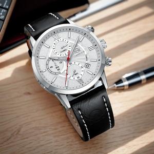 นาฬิกาข้อมือควอทซ์ CAINUOS มัลติฟังก์ชั่น หรูหรา คุณภาพสูง ปฏิทินหกพิน เหมาะสำหรับนักเรียน แฟชั่น บูติก นาฬิกาสปอร์ต