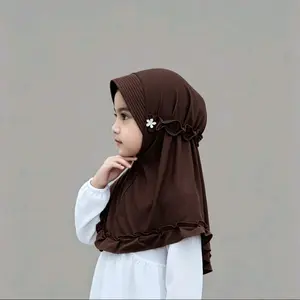 Hijab sheila serut gotik-kerudung anak rempel gelombang