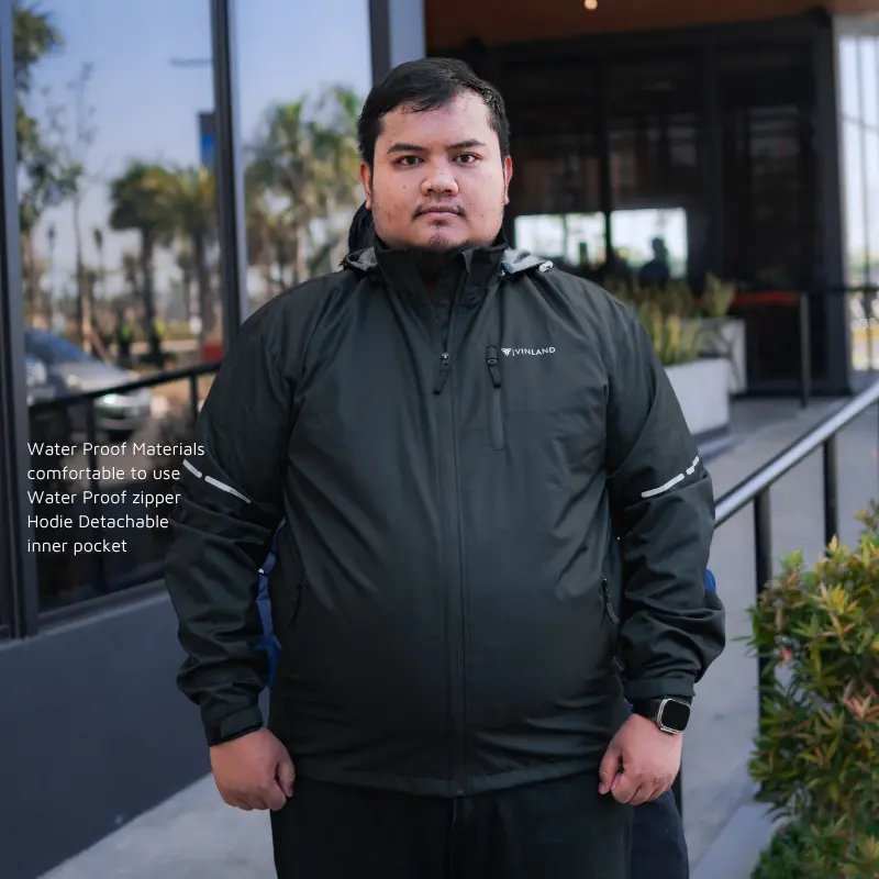 Jaket Big Size Pria Jumbo  3XL 4XL 5XL 6XL | Anti Air Taslan Polyester Model Resleting | Jacket Vinland Aerglo 5