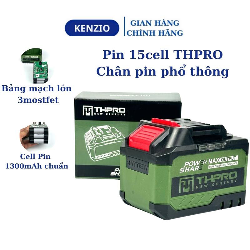 PHỤ KIỆN MÁY KHOAN THPRO Pin 15cell M21 Makita 1300mAh Vỏ ABS Chống Va Đập Chống Cháy Chân Pin 4cm 3 Mosfet Mạch Sạc Chất Lượng Cao