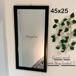 Cermin Dinding Ukuran 45x25Cm Frame Fiber Anti Rayap Kaca