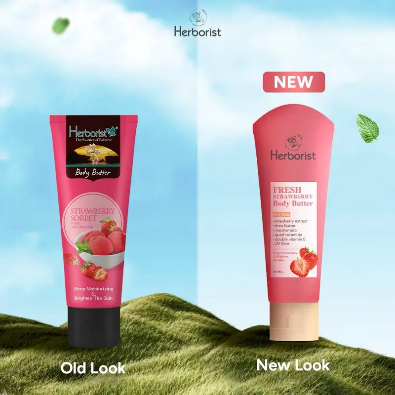 [KEMASAN BARU] Herborist Body Butter All Varian 80g | Body Butter Melembabkan 1
