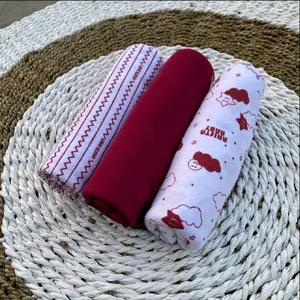 Bedong Bayi Isi 3Pcs Bedong Bayi Baru Lahir Bedong Bayi Lembut Dan Halus Ukuran Jumbo 110×90