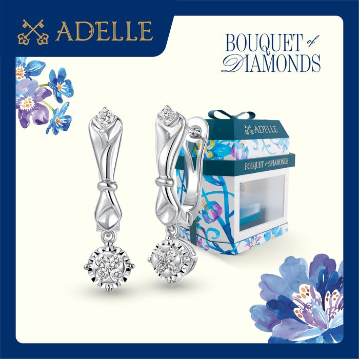 Gambar Adelle Jewellery – Fleurelle Earrings – Anting Berlian dari Adelle Jewellery Kota Administrasi Jakarta Utara Tokopedia