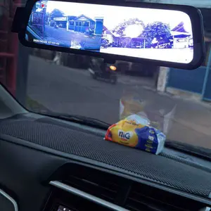 [COD-LV] DASH GUARD Dashcam Mobil Layar Sentuh Penuh A10 2K + 1080p Resolution 9.6 Inch Full Screen IPS Night Vision Full Screen Dual Lens Perekaman Loop 24 jam Car Kabel Kamera