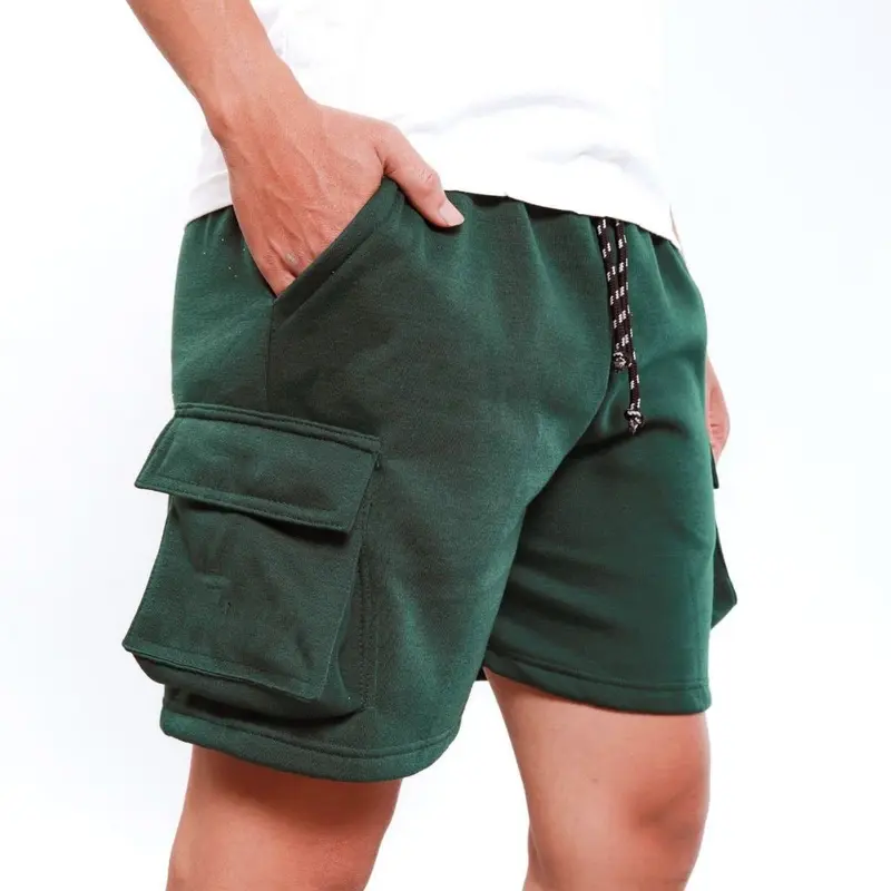 Celana Cargo Pendek Basic Unisex Shortpants Cargo BroadShot Premium Santai Melar Panjang Tebal Lembut Pria Hitam Navy Katun Casual 0